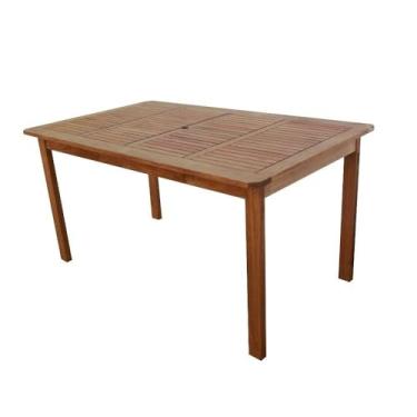 Imagem de Mesa para Jardim Madeira Maciça Retangular West Cedro Rosa Madeira