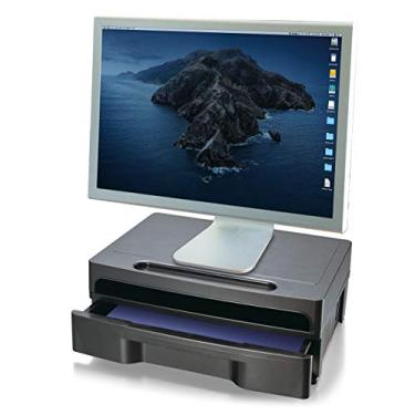 Imagem de Suporte para monitor OIC® com gaveta, preto