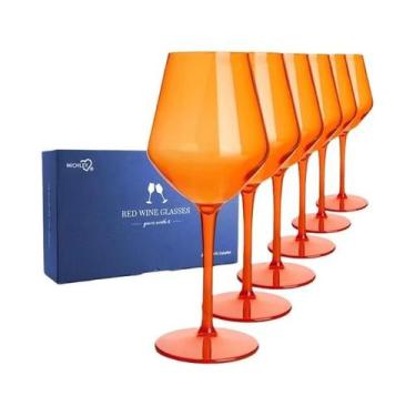 Imagem de Conjunto De Copos De Vinho Coloridos Em Plástico Tritan 2/4/6PCS Inque