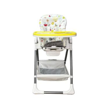 Imagem de Cadeira de Alimentação Belle Pineapple - Premium Baby, Cinza e Amarelo