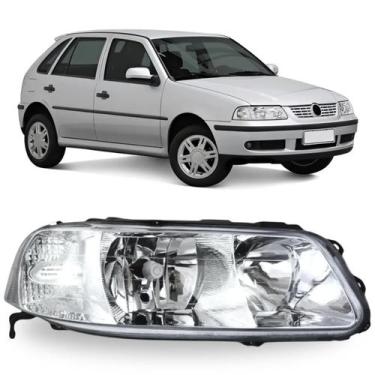 Imagem de Farol direito gol 1999 2000 01 a 2005 g3 cromado foco duplo - BBS