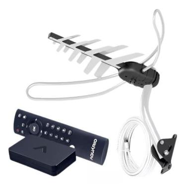 Imagem de Kit Antena Externa Digital Aquário Dtv-3000 + Dtv-9000