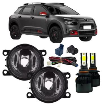 Imagem de Kit farol milha citroen c4 cactus 2019 a 2022 super led - BIBAS