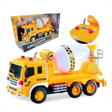 Imagem de Caminhao betoneira com luz som e friccao 1:16 - Shiny Toys