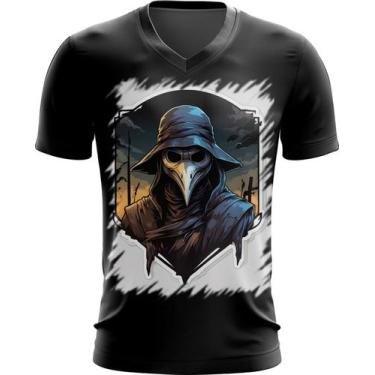 Imagem de Camiseta Gola V Máscara da Peste Negra 5 - Kasubeck Store®, M