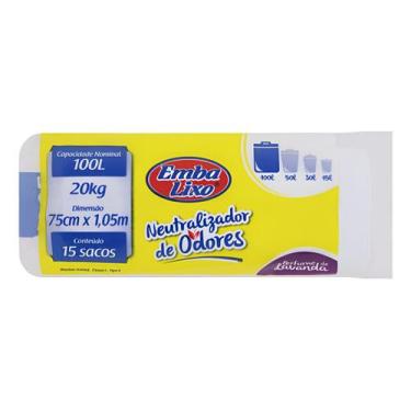 Imagem de Saco Para Lixo Embalixo 100 L Com Neutralizador De Odores Lavanda