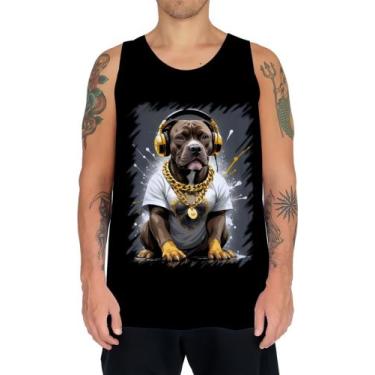 Imagem de Camiseta Regata Pitbull com Headphones 8 - Kasubeck Store®, Baby Look 
