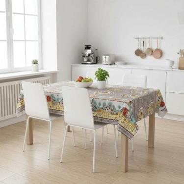 Imagem de Toalha De Mesa Termica Vaquinha Country Rolo 1,40x30,00m Vinil PVC - P