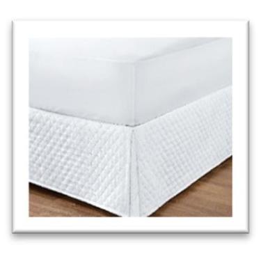 Imagem de Saia Box Matelada Casal 01 Peça  Elegância e Proteção para sua Cama - 