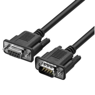 Imagem de Cabo serial rs232 db9 macho para femea - 1,5 metro (150cm)