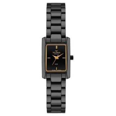 Imagem de Relógio Technos   y0xz/p Retangular Cerâmica Black-Feminino