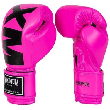 Imagem de Luva De Boxe MXM Maximum Pink 12oz Muay Thai Kickboxing