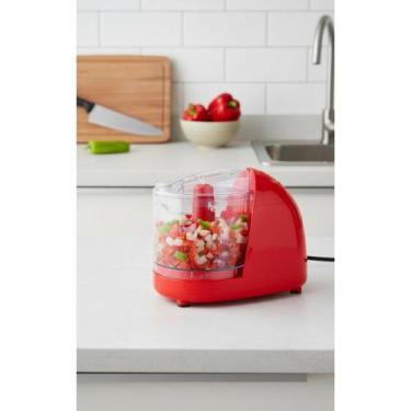 Imagem de Mini Processador 500ml Vermelho 120W: Turbo na Cozinha! - Congratulati