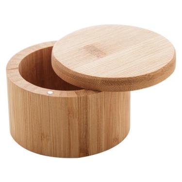 Imagem de Saleiro com Tampa de Bambu Lyor 9x6cm, Natural