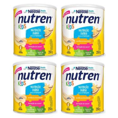 Imagem de Kit 4 Suplemento Alimentar Nutren Kids Baunilha 350g cada
