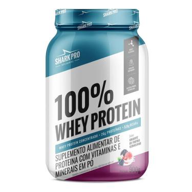 Imagem de 100% Whey Protein - 900g Iogurte de Frutas Vermelhas - Shark Pro-Masculino