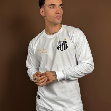 Imagem de Camisa Santos Retrô 1978 Meninos da Vila Manga Longa Masculina-Masculino