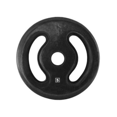 Imagem de Anilha Ferro Fundido Emborrachada Fitness Academia 5,0 Kg - ANILHAS FI