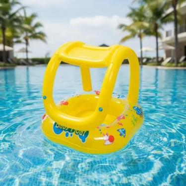 Imagem de Boia Bote Com Assento E Coberto Inflável Bebe Infantil - Funs