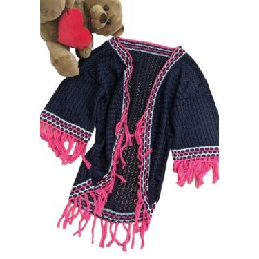 Imagem de Blusa Feminina de Tricot Manga longa - Multmix, Azul, Tamanho Único