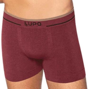 Imagem de Cueca Masculina Boxer Microfibra Sem Costura 733-004 Lupo, Marsala, M