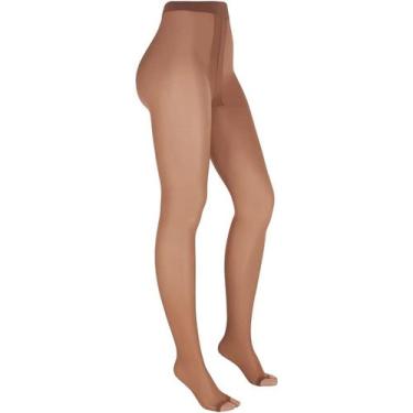 Imagem de Meia Calça Feminina Casual Fio 10 Trifil Dedinhos De Fora W06356, Mel,