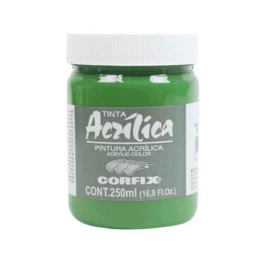 Imagem de Tinta Acrilica P/ Tela 250ml Corfix G1 080 Oxido Cromo Verde