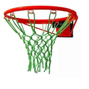 Imagem de Aro De Basquete Oficial Fluorescente Neon Com Molas E Rede - Grecco S/