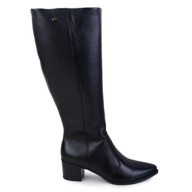 Imagem de Bota Feminina Bottero Cano Longo Marrom Caramelo - 346920, 37, Marrom