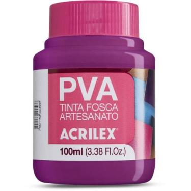 Imagem de Tinta PVA 100ML Magenta Pacote com 06 - Acrilex