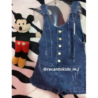 Imagem de Jardineira jeans infantil - Recanto kids