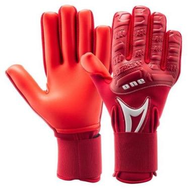 Imagem de Luva de Goleiro Profissional Three Stars One, Vermelho, M