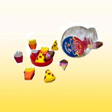 Imagem de Borracha Decorativa Mini Bubble Tilibra Potinho 20 Unidades
