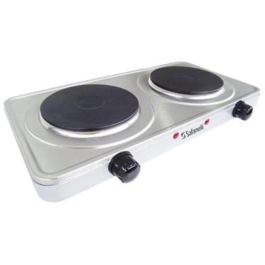 Imagem de Fogão Elétrico Portátil de Aço Inox 2 Placas 127V - SAFANELLI-FP1010