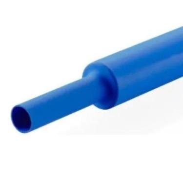 Imagem de Tubo Termo Retrátil 20mm 6m Espaguete Isolante Profissional Cor:Azul -