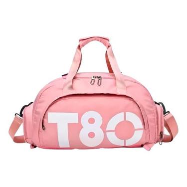 Imagem de Bolsa Mala Academia E Viagem Transversal Reforçada 45L Rosa - Genérica
