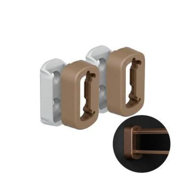 Imagem de Suporte Lateral Champanhe Claro Para Cabideiro Vesto Rm282 Rometal, La