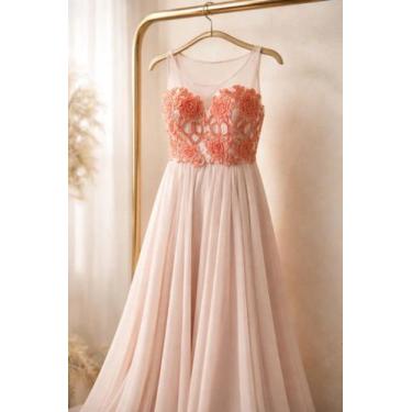Imagem de Vestido Festa Longo com bordado saia dupla - PanocK