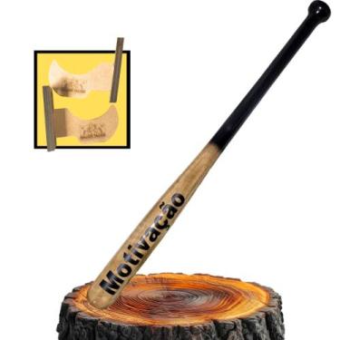 Imagem de Taco de Beisebol Personalizado Alto Padrão Madeira Nobre Maciça Premiu