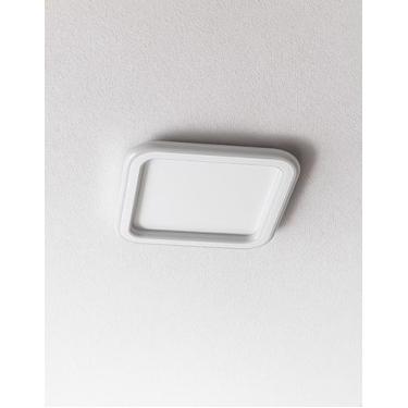 Imagem de Plafon LED Sobrepor Teto Embuled Halo Frame 25w 3 Cores Quadrado Bivol