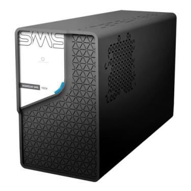 Imagem de Nobreak SMS Tech 1200VA Entrada Bivolt 115/220V - Saída 115V | 6 Tomadas 10A + 2 Tomadas 20A | Senoidal por Aproximação | Proteção Contra Surtos Elétricos | Para PC, TV e Outros