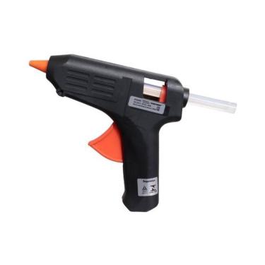 Imagem de Pistola de Cola Quente Grande 40W Bivolt para Bastão Até 11mm Preto Etilux