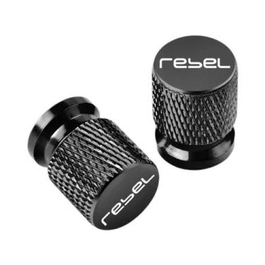 Imagem de Tampas De Válvula De Pneu De Alumínio CNC Para Motocicletas Honda Rebe
