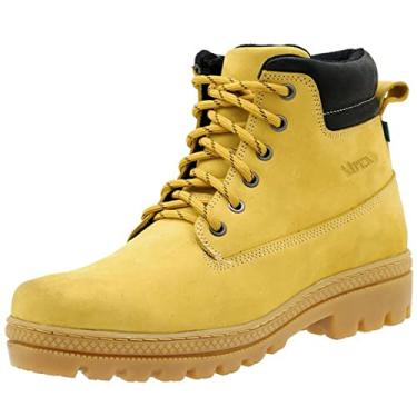 Imagem de COTURNO CASUAL TREKKING COURO 256 AMARELO Cor:Amarelo;Tamanho:38