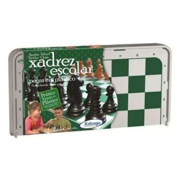 Jogo de xadrez em madeira - IOB brinquedos