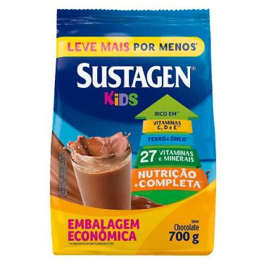 Imagem de Sustagen Kids Complemento Alimentar Chocolate Sachê 700g