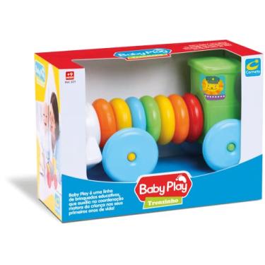 Imagem de Cometa Brinquedos, Brinquedo Educativo, Baby Play, Trenzinho, Colorido