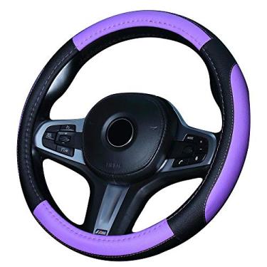 Imagem de Mayco Bell capa para volante de carro, 38 cm, conforto e durabilidade (roxo)