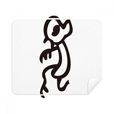 Imagem de Bones Inscriptions Pano de limpeza de macaco do zodíaco chinês Limpador de tela 2 peças Tecido de camurça