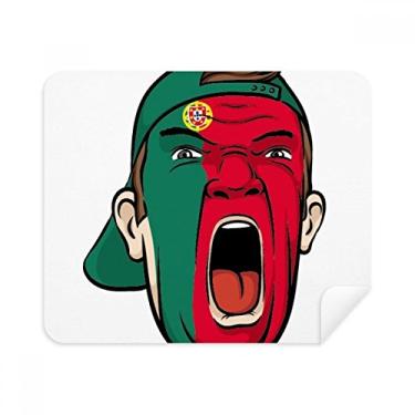 Imagem de Cortina de Portugal Makeup Head Screang Cap Pano de limpeza Limpador de tela 2 peças Tecido de camurça